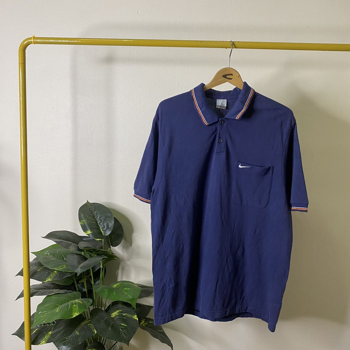 Nike Vintage 2000s Nike Twin Tipped Polo Tee Size US L / EU 52-54 / 3 - 1 Thumbnail