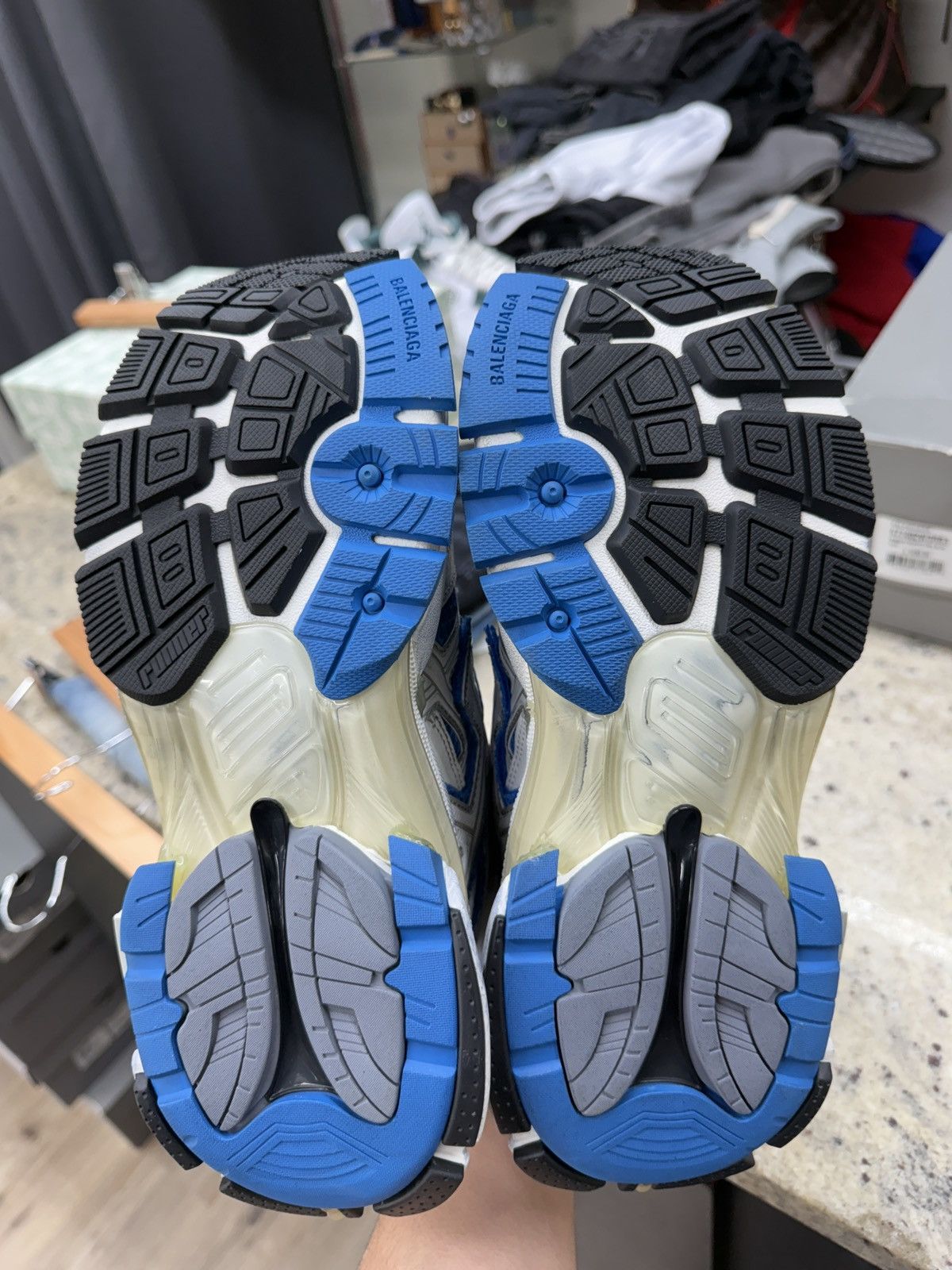 Balenciaga Balenciaga Blue Track Runners Size US 10 / IT 40 - 6 Thumbnail
