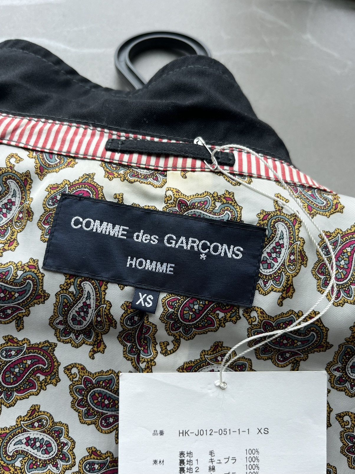 Comme des Garcons Homme Comme des Garcons Homme Paisley Lined 3 buttons front Blazer Size US XS / EU 42 / 0 - 11 Thumbnail