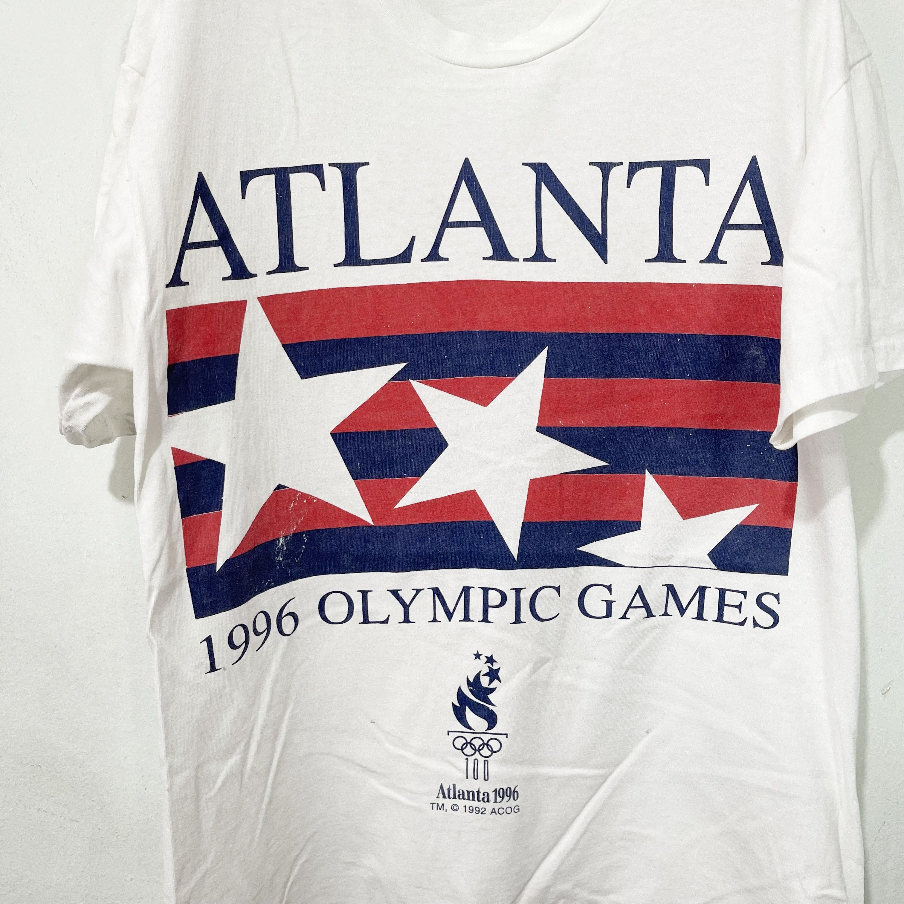 USA Olympics Vintage 1996 Atlanta Olympic Games T-Shirt Size US M / EU 48-50 / 2 - 2 Thumbnail