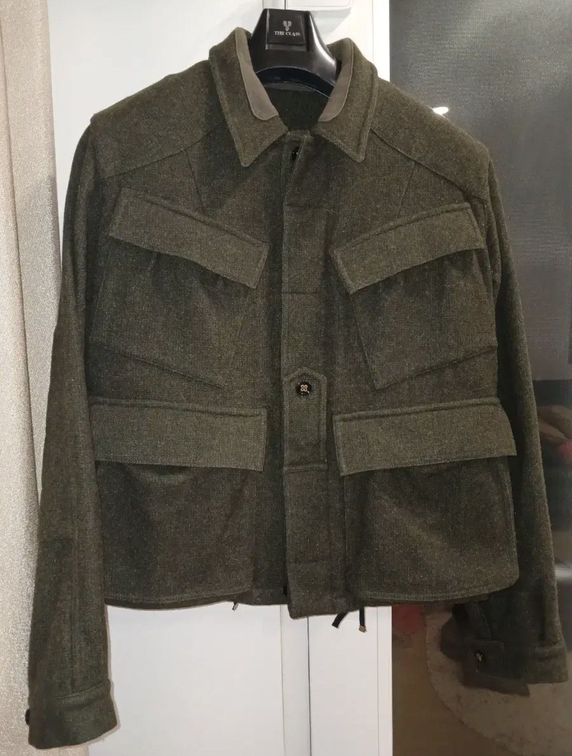 Yves Saint Laurent YSL RIVE GAUCHE MILITARY WOOL JACKET Size US M / EU 48-50 / 2 - 1 Thumbnail