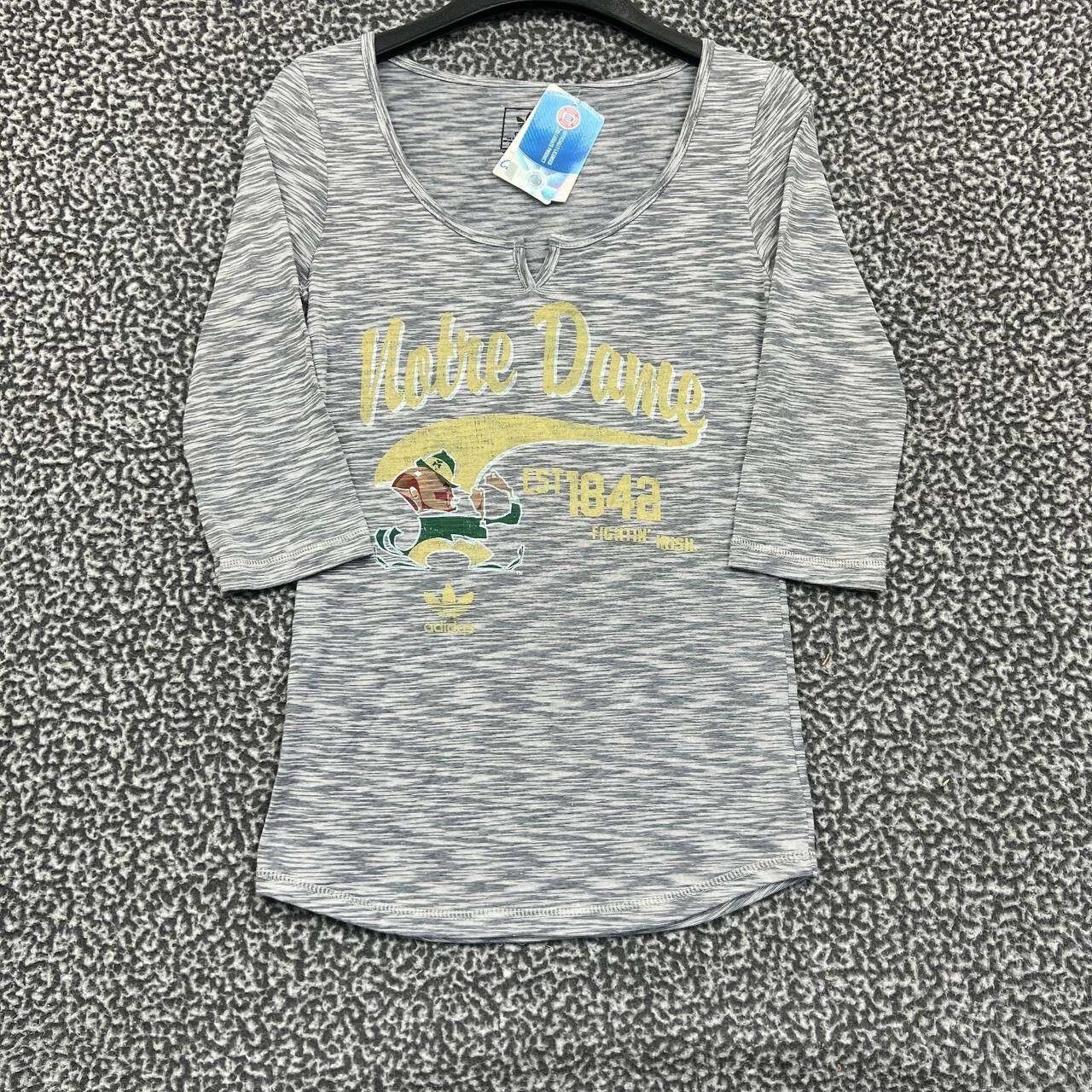 Adidas Notre Dame Fighting Irish Shirt Women Adidas 3/4 Sleeve S Size S / US 4 / IT 40 - 1 Thumbnail