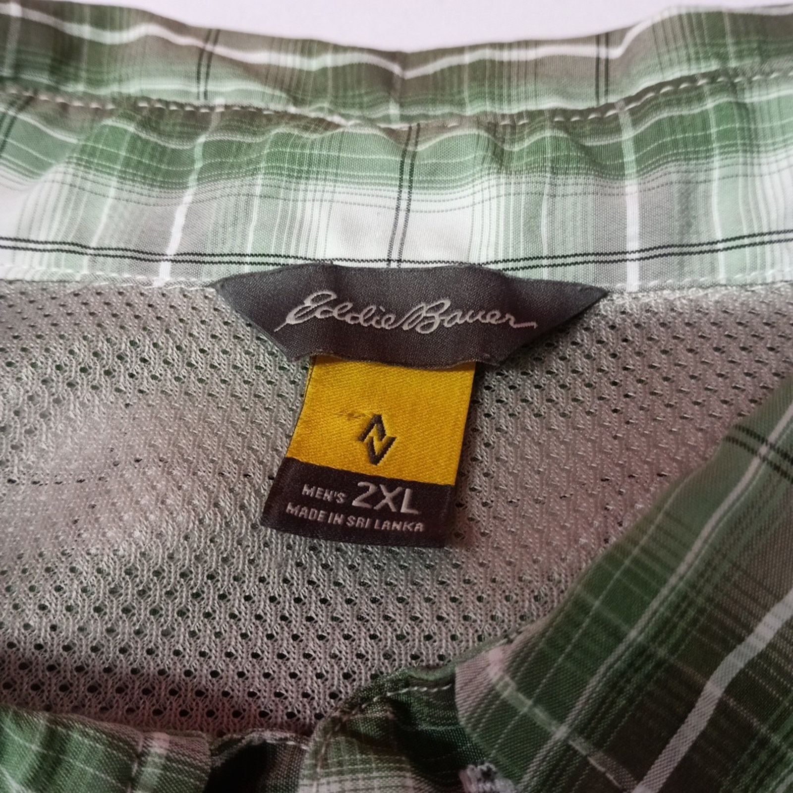 Eddie Bauer Eddie Bauer AV Shirt Men's Size 2XL Button Down Green Check Size US XXL / EU 58 / 5 - 3 Thumbnail