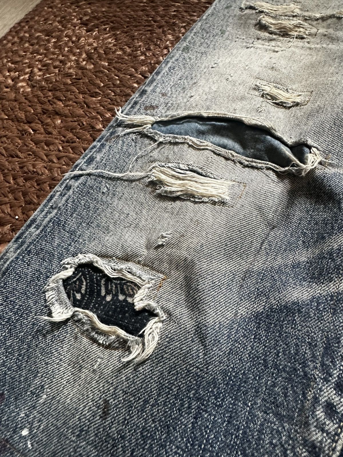Visvim SS21 ICT Journeyman Tacked Crash Denim (Kofu Repairs) Size US 32 / EU 48 - 3 Thumbnail