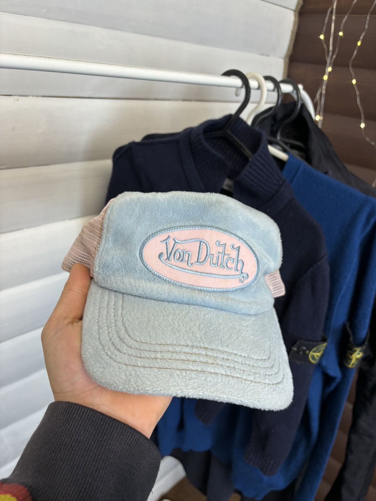 Vintage × Von Dutch Vintage Y2K Von Dutch Fleece Tracker Cap hype Size ONE SIZE - 2 Thumbnail