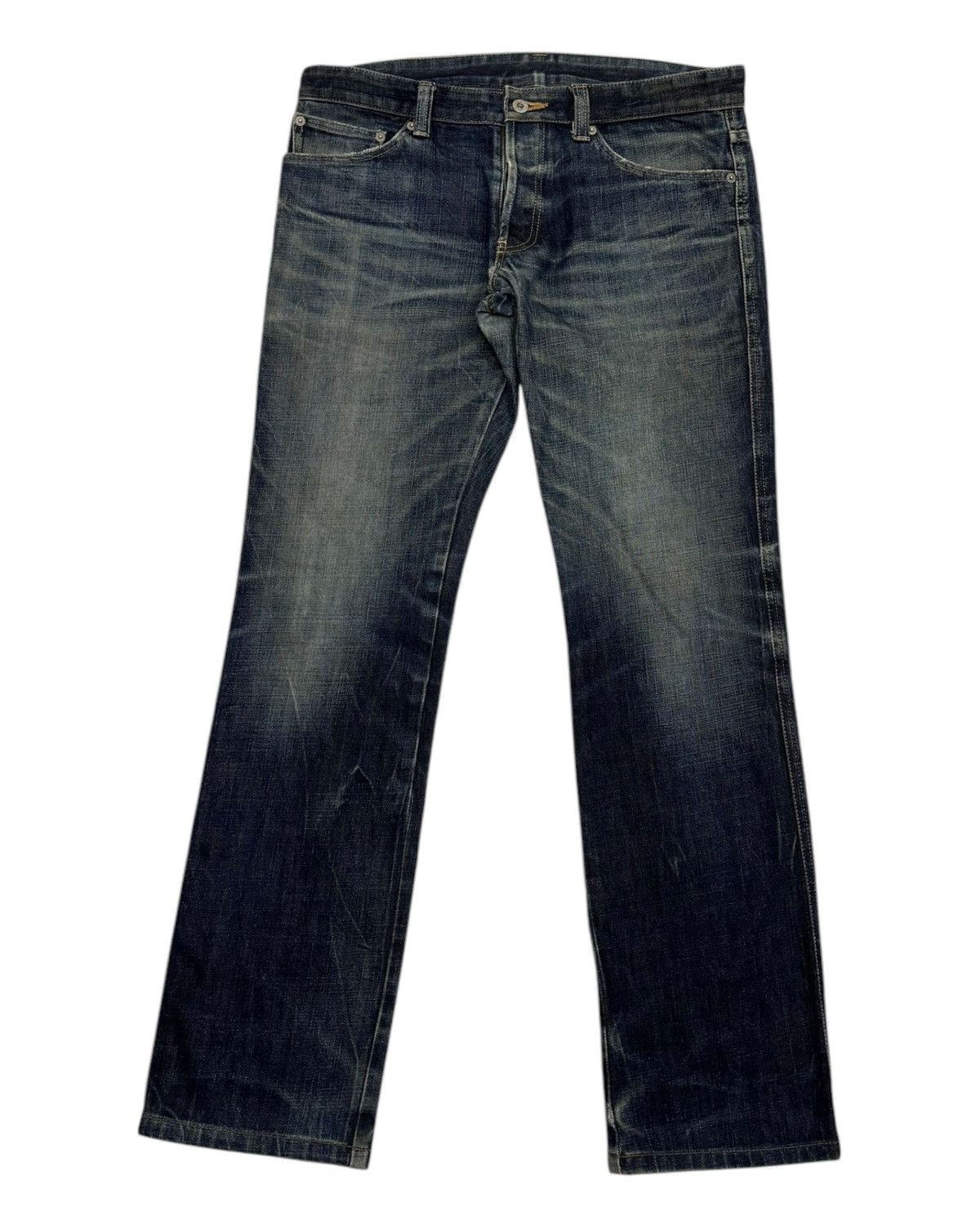 Japanese Brand × Tornado Mart VINTAGE HIGH STREET SLIM FLARE DISTRESS JEANS TORNADO MART Size US 35 - 7 Thumbnail