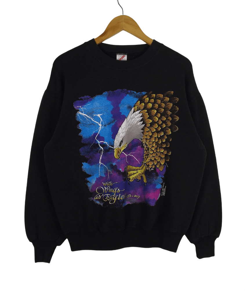 Vintage 90s American Thunder Sweatshirt Art Habitat Animal