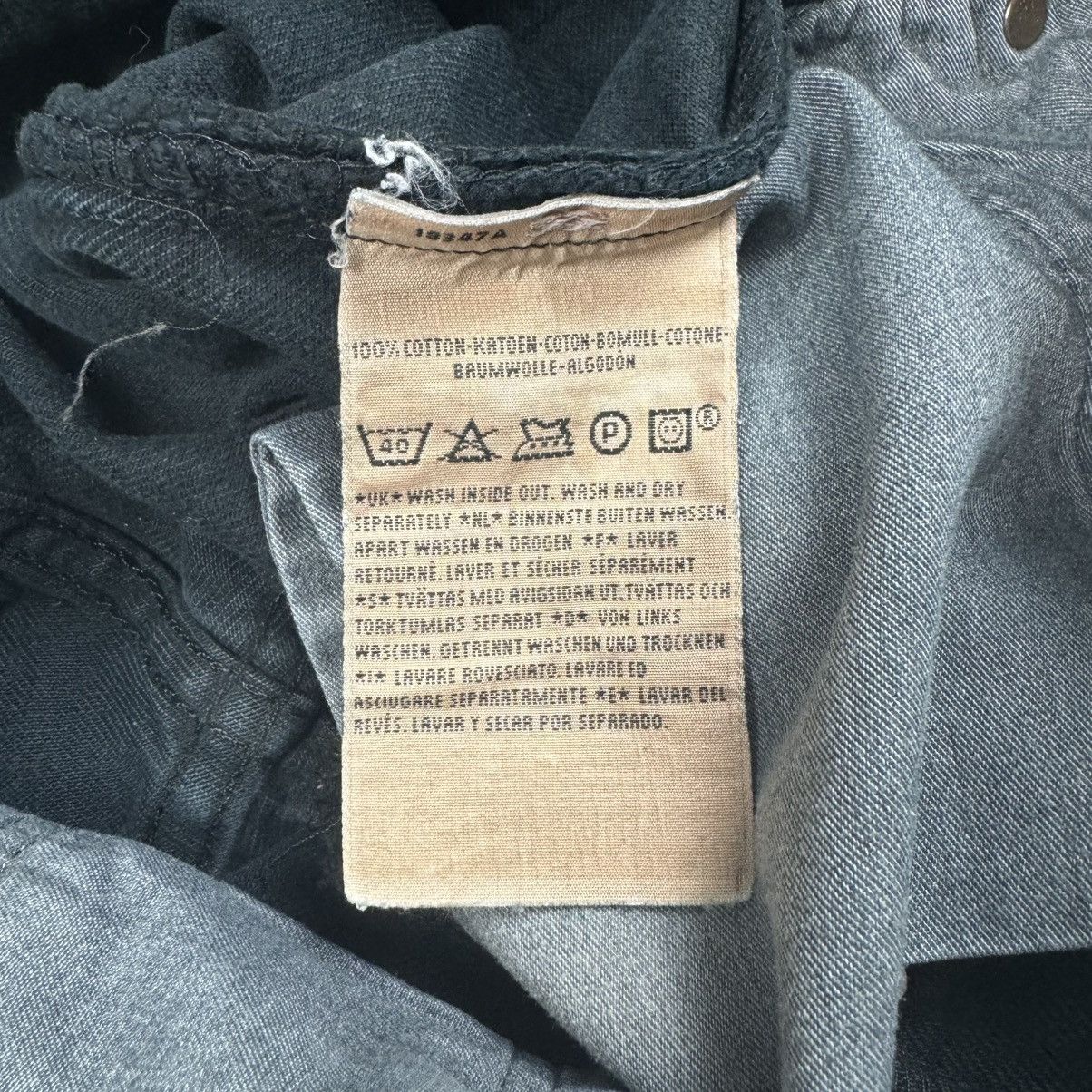 Vintage VINTAGE LEVI'S OVERDYED 501 DENIM Size US 34 / EU 50 - 10 Thumbnail