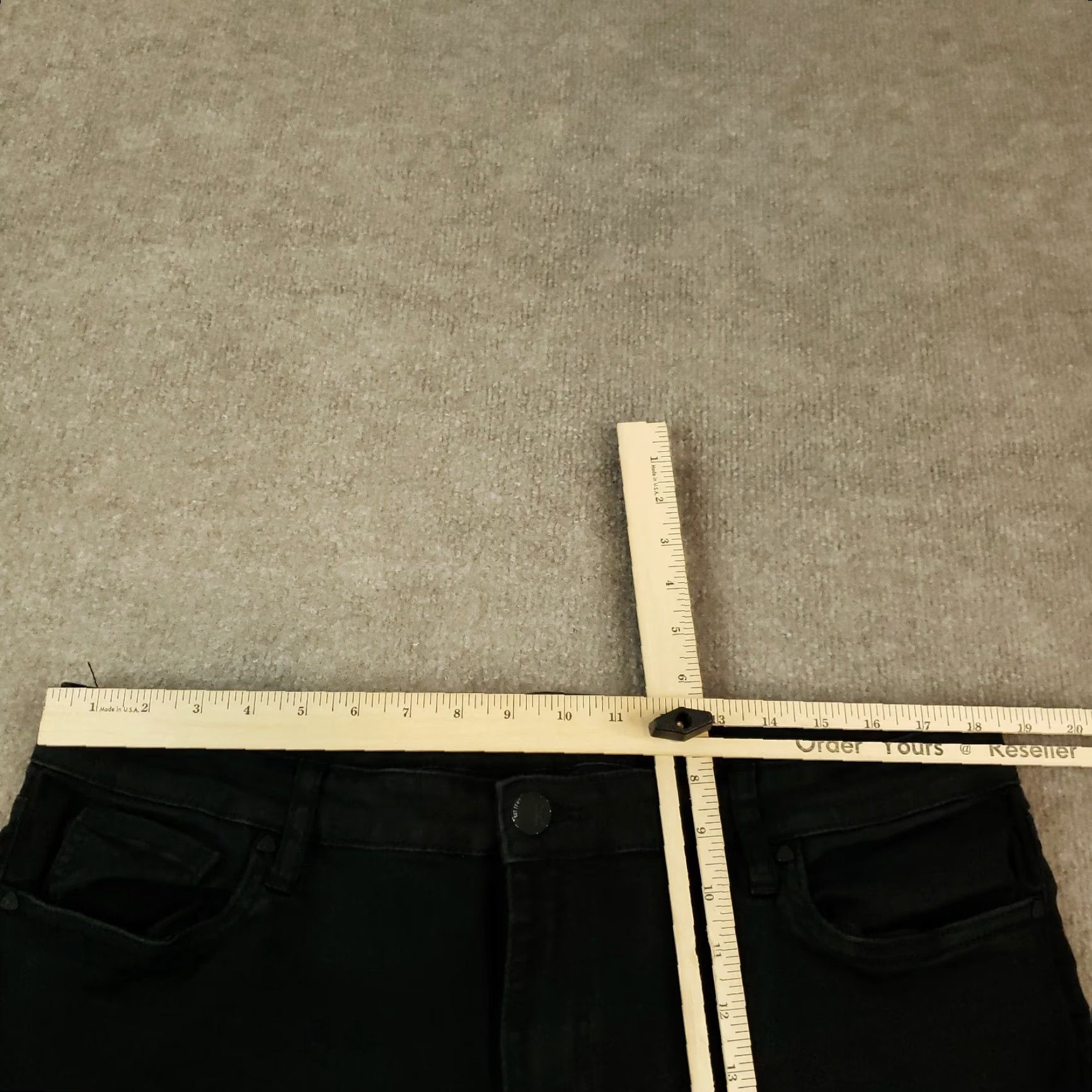 Vintage KUT from the Kloth Jeans Womens Size 18 Black Denim Skinny Leg Stretch Frayed Size 40" / US 18 - 4 Thumbnail