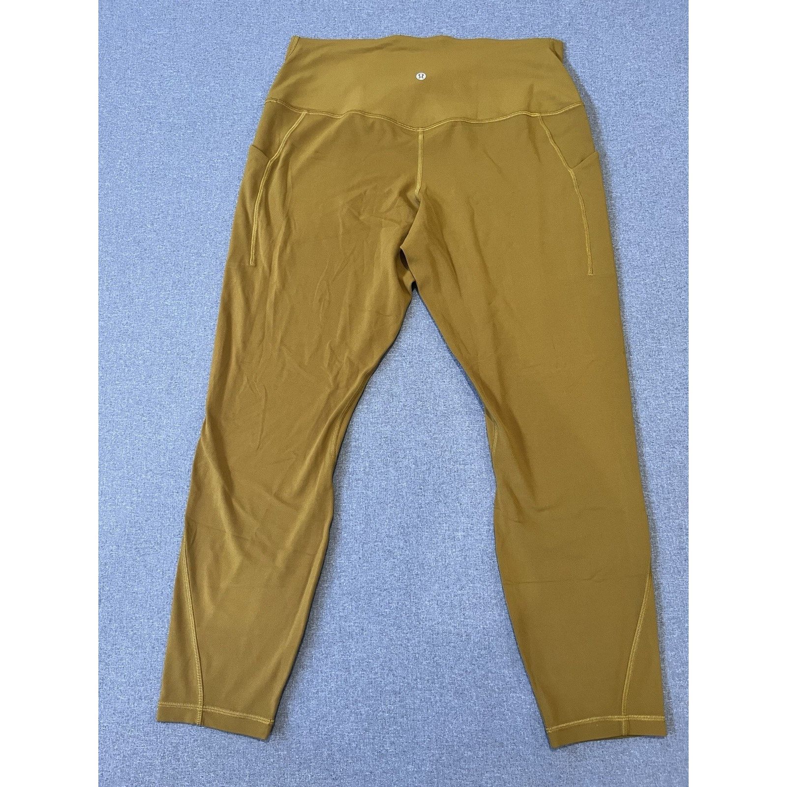 Lululemon Lululemon bronze yellow gold 25” inseam high waisted sz 14 Size 36" / US 14 / IT 50 - 2 Thumbnail