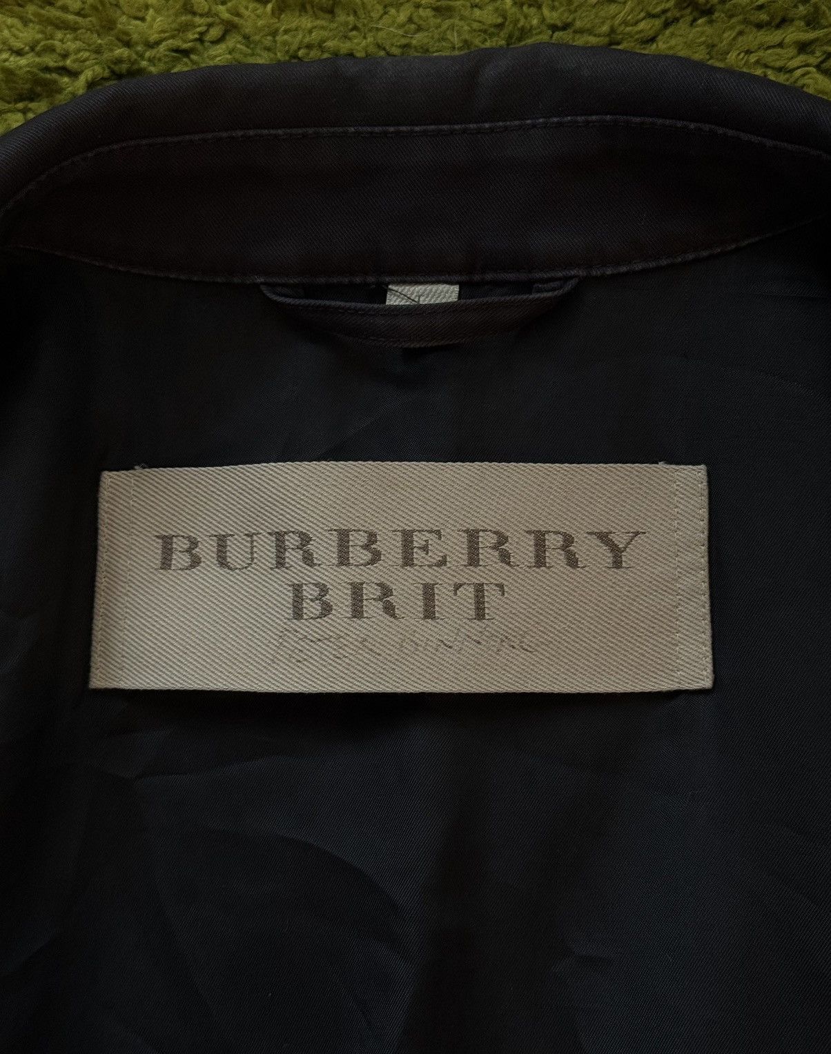 Burberry × Designer Burberry Brit luxury sun faded trench coat jacket Size US L / EU 52-54 / 3 - 6 Thumbnail