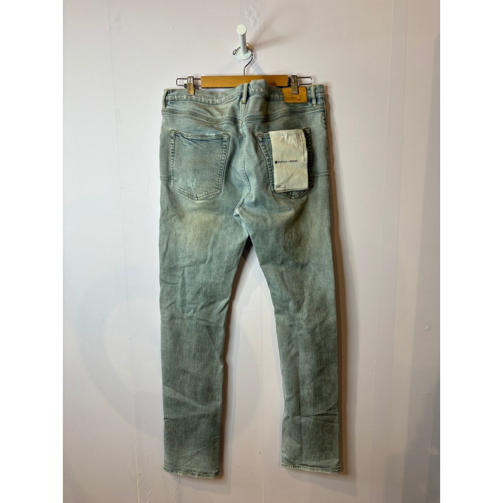 Purple Brand Purple Brand Light Wash Ripped Jeans Size US 38 / EU 54 - 2 Thumbnail
