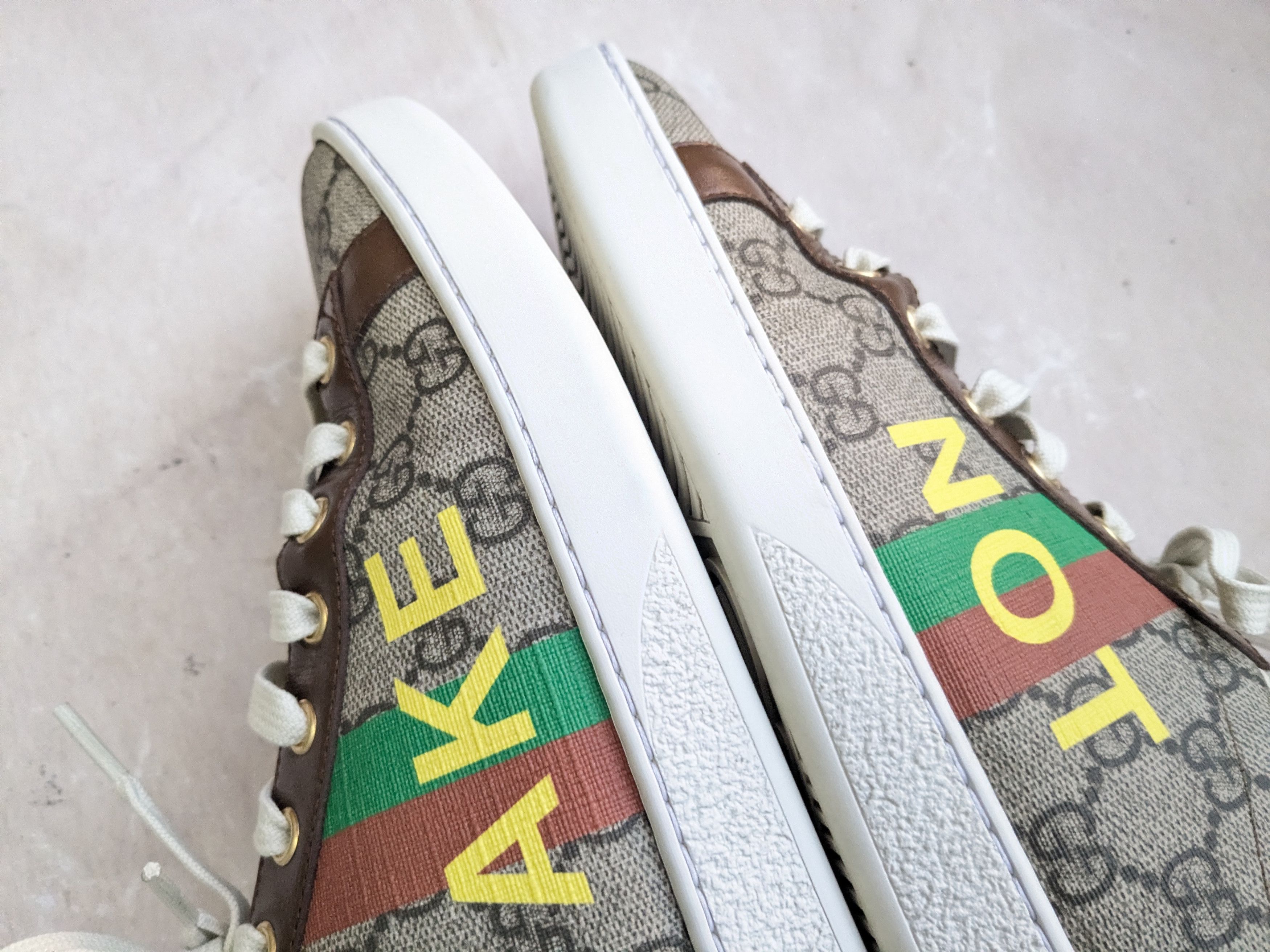 Gucci Gucci Ace Monogram Low 8.5 Canvas GG Logo Size US 8.5 / EU 41-42 - 7 Thumbnail