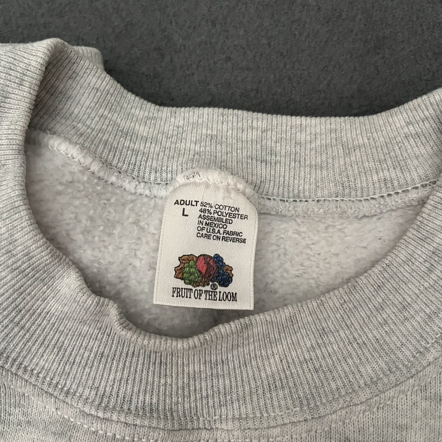 Fruit Of The Loom Vintage 90s Mother's Day Floral Roses Crossword Crewneck Size L / US 10 / IT 46 - 4 Thumbnail
