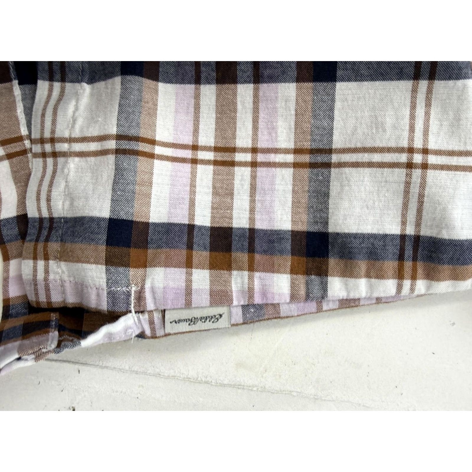 Eddie Bauer Eddie Bauer Blouse Womens M Multicolor Plaid Henley 3/4 Sleeve Tunic Top Size M / US 6-8 / IT 42-44 - 5 Thumbnail