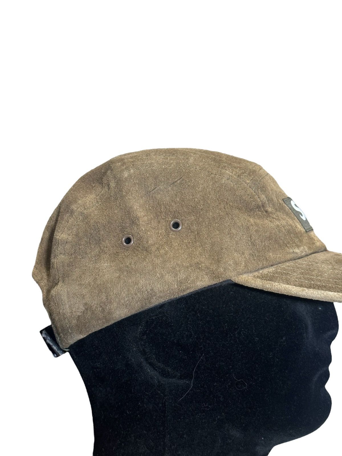 Supreme Supreme Suede Camp Cap Olive Green Size ONE SIZE - 4 Thumbnail