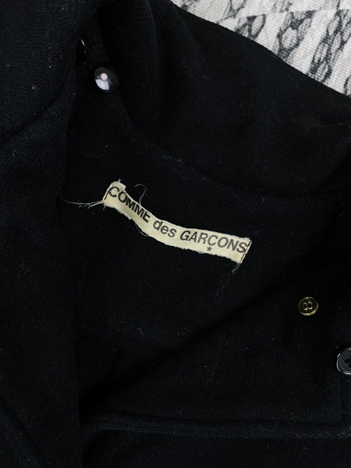 Comme des Garcons Vintage Comme des Garçons Wool Long Jacket Size US XL / EU 56 / 4 - 10 Thumbnail
