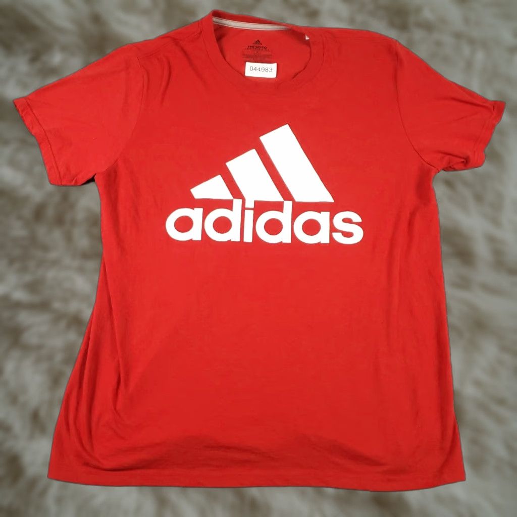 Adidas adidas T Shirt Mens Large Red Logo Casual Short Sleeve Adult Size US L / EU 52-54 / 3 - 1 Thumbnail