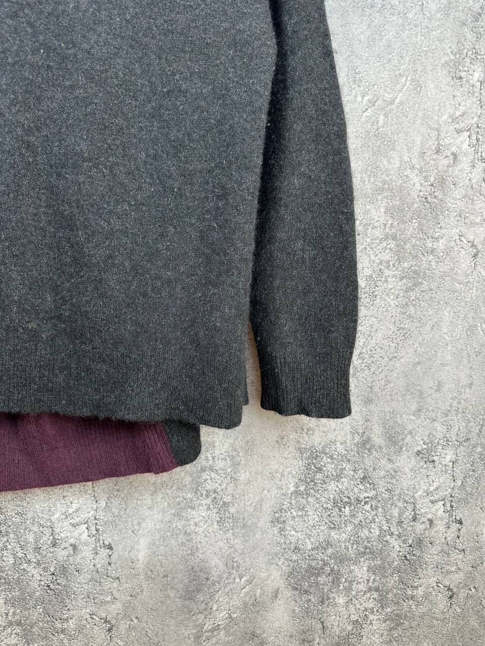 360Cashmere 360Cashmere Charcoal 100% Cashmere Heathered Sweater Relaxed Size S / US 4 / IT 40 - 8 Thumbnail