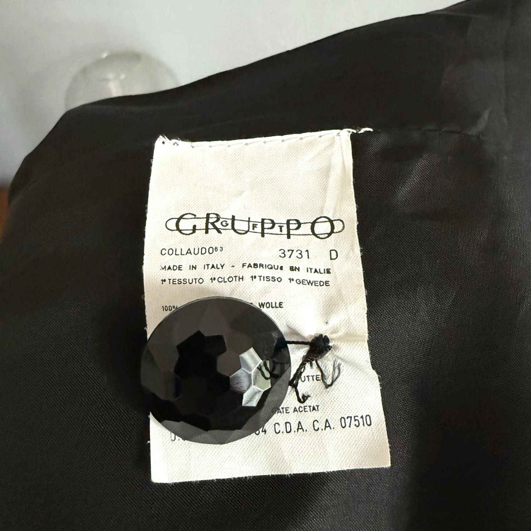 Valentino VINTAGE Valentino Miss V Black Wool Crepe Double Breasted Sheath Dress Sz 10 Size L / US 10 / IT 46 - 8 Thumbnail