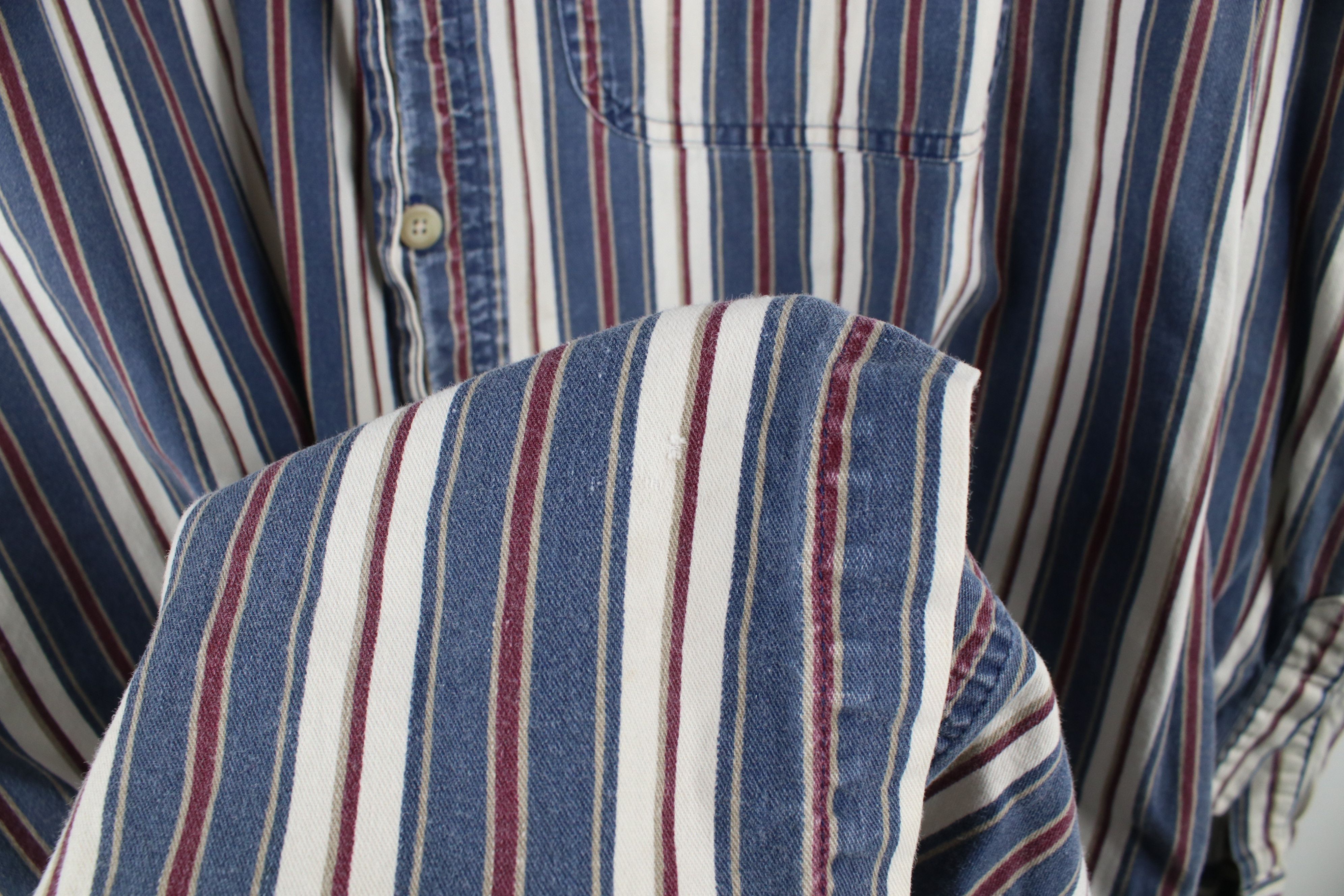 Vintage Vintage 90s Streetwear Block Collared Button Down Shirt Size US XL / EU 56 / 4 - 5 Thumbnail