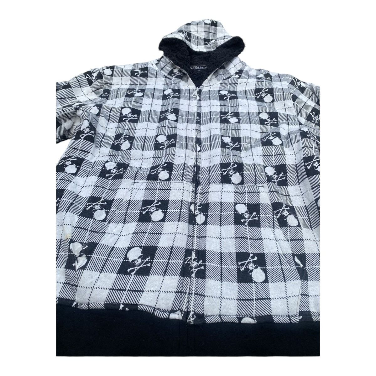 If Six Was Nine 💥PUNK EMO DESIGN SORRIDERE SKULL FULL PRINT CHEKERED Y2K Size US XXL / EU 58 / 5 - 4 Thumbnail