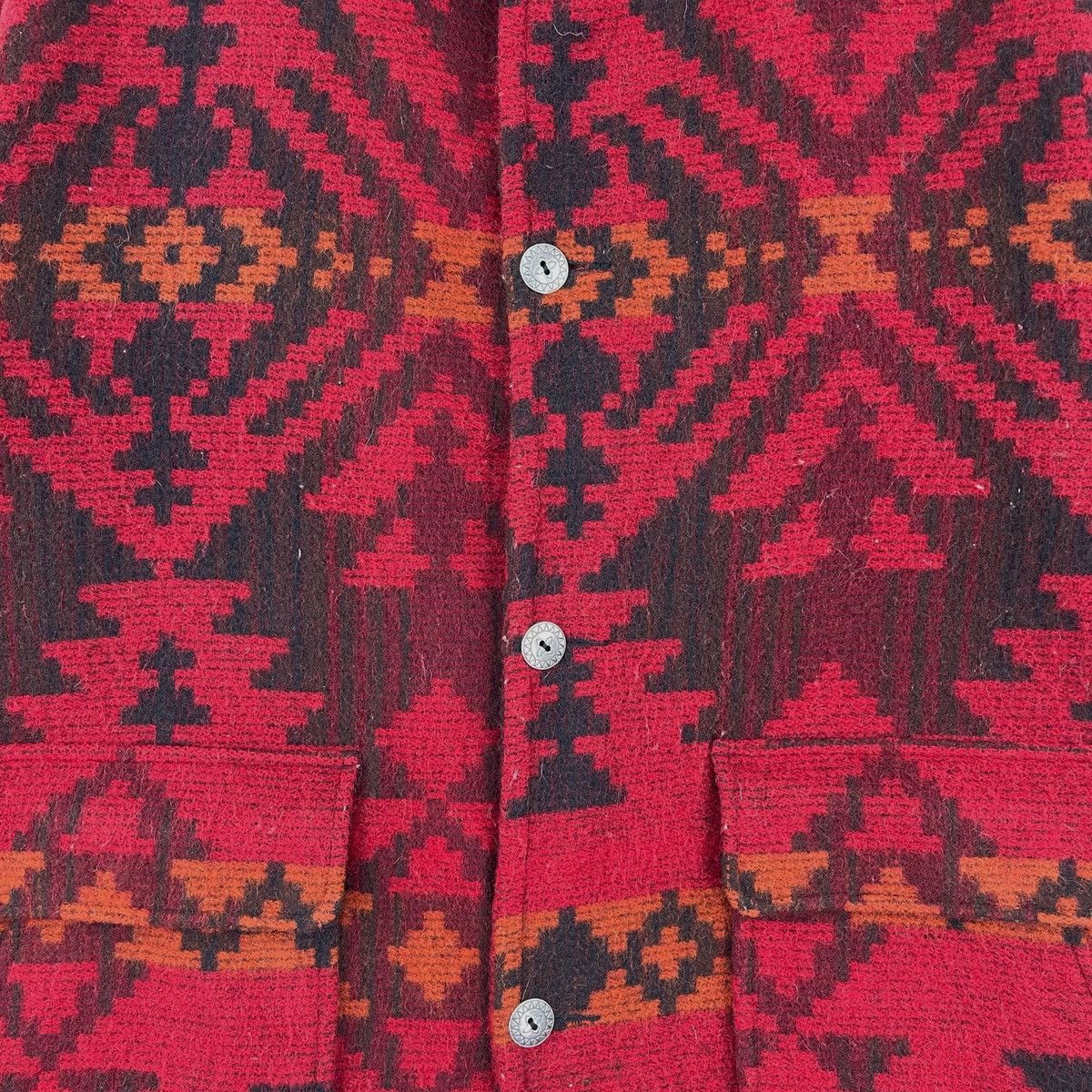 Vintage × Woolrich Woolen Mills 1980 Aztec Native wool Blanket Jacket Size US L / EU 52-54 / 3 - 8 Thumbnail