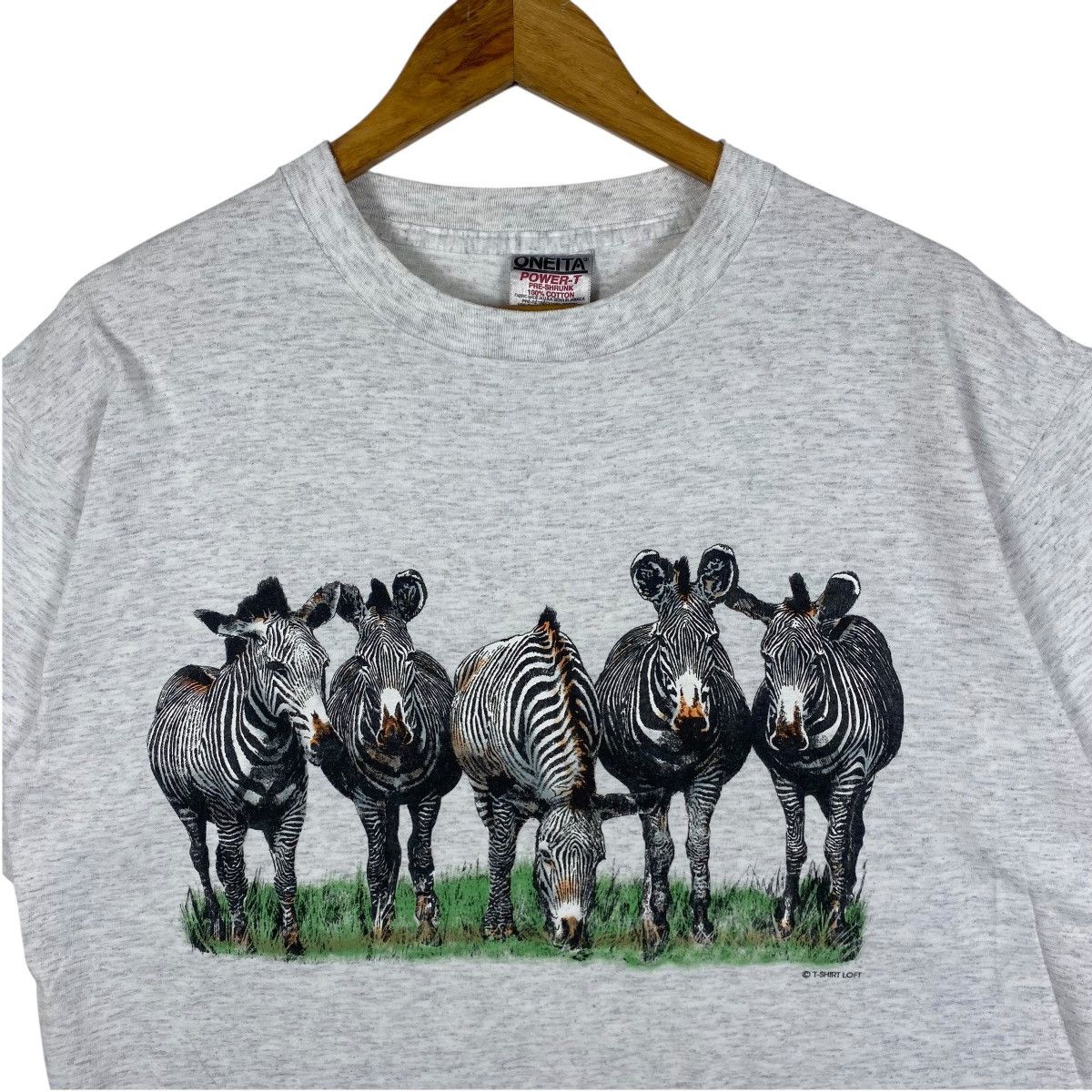 Habitat Vintage 90's Habitat ZEBRAS Mirror Print Graphic Tee Shirt Size US L / EU 52-54 / 3 - 2 Thumbnail