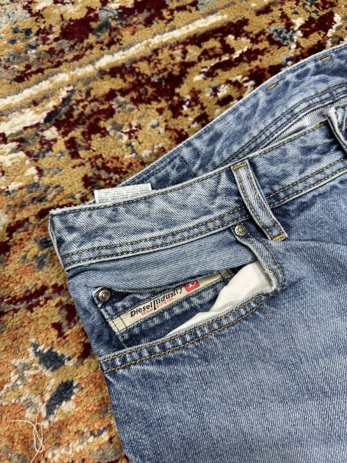 Diesel × Vintage ᶠᵃⁿᶜʸᵍᵘʸ Y2K Baggy Diesel Wide Jeans Pants Bootcut Y2K Size US 33 - 5 Thumbnail