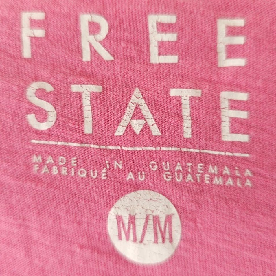 Vintage Free State Kyoto Japan T Shirt Mens Size Medium Pink Mount Fuji Travel Destination Tee Size US M / EU 48-50 / 2 - 6 Thumbnail