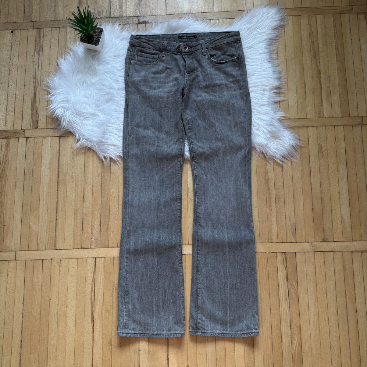 If Six Was Nine 📌 Vintage Y2K Anoname Flare Bootcut Low Rise LGB Jeans Size 30" / US 8 / IT 44 - 7 Thumbnail