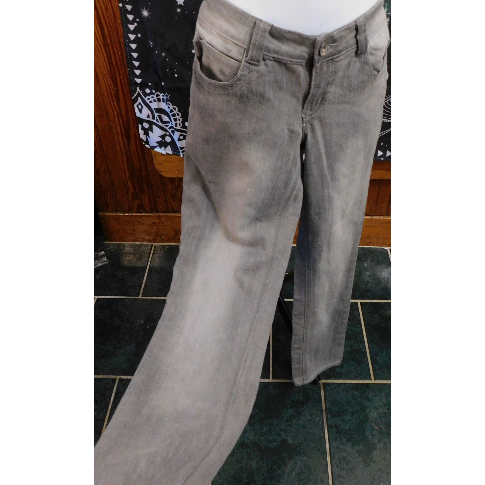 L.E.I. L.E.I. Ashley Lowrise Skinny Jeans Faded Grey Size 33" - 5 Thumbnail