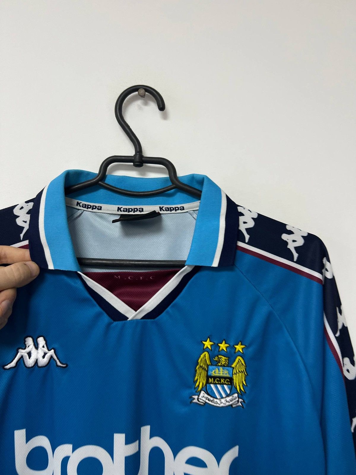 Kappa Vintage Manchester City 1997 1998 1999 Football Shirt L Size US L / EU 52-54 / 3 - 14 Thumbnail