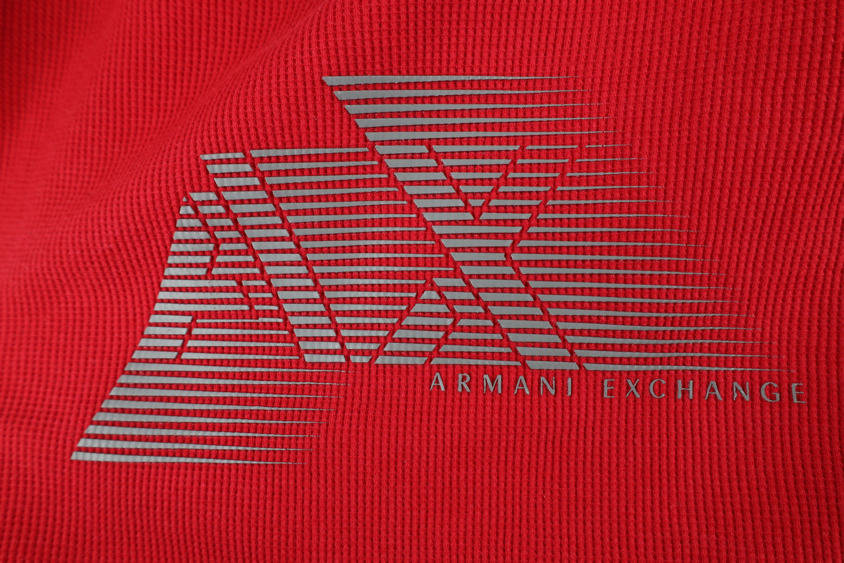 Armani Exchange × Vintage Armani Exchange Thermal Waffle Knit Long Sleeve T-Shirt Size US XS / EU 42 / 0 - 4 Thumbnail