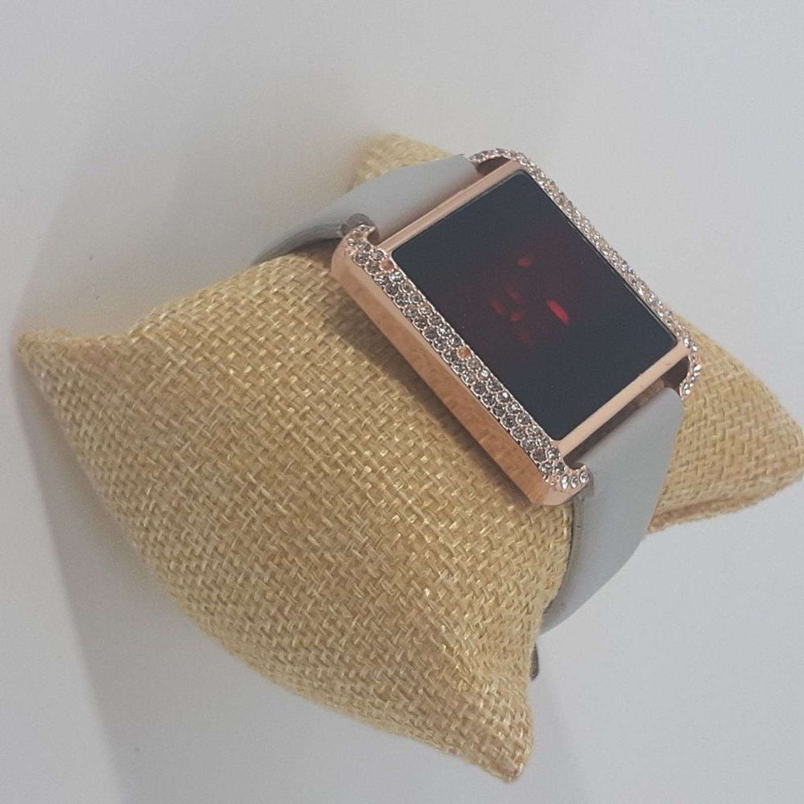 Other New York & Company Gray Strap Rose Gold Case Rhinestones Size ONE SIZE - 8 Thumbnail