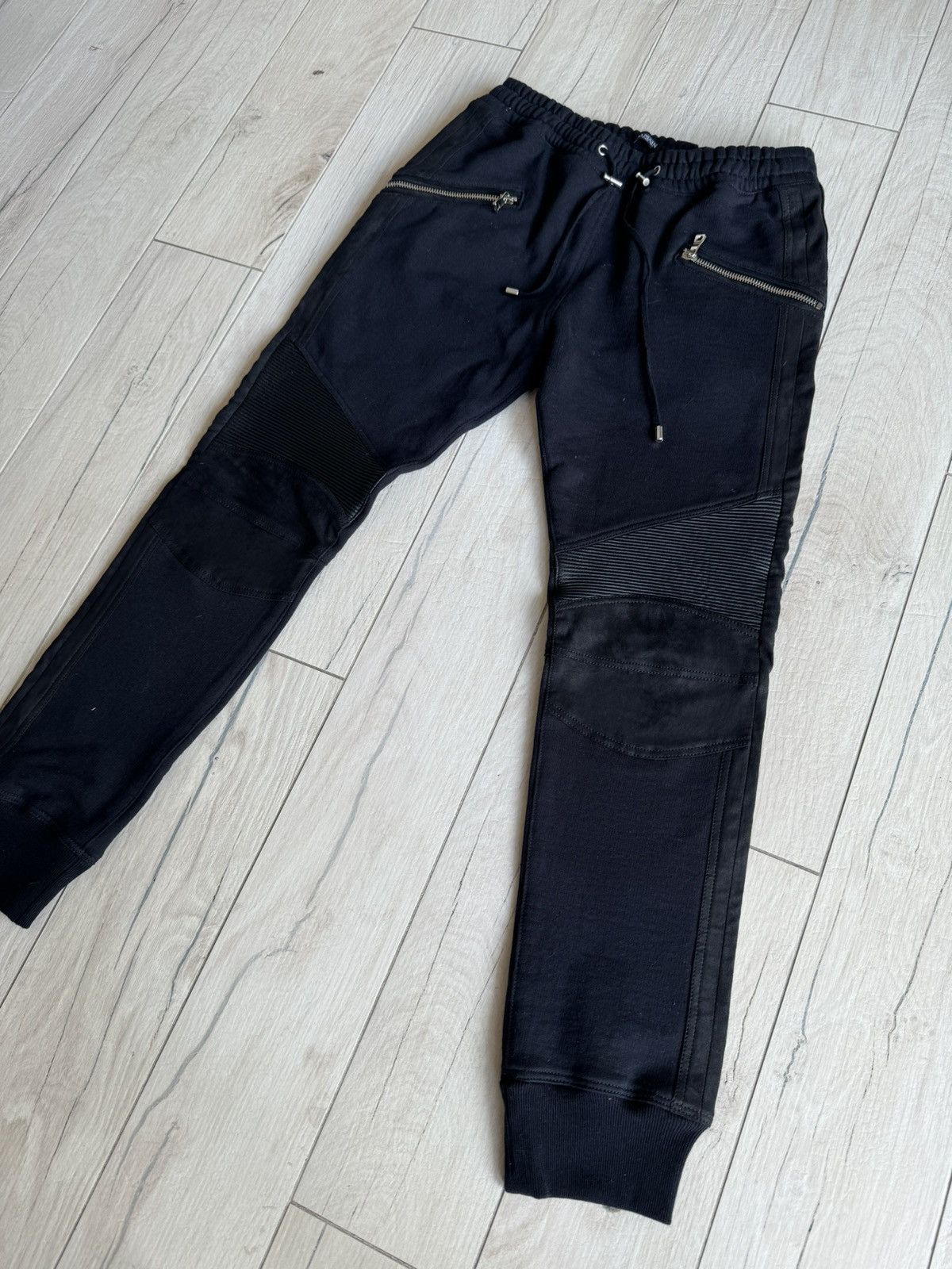 Balmain Balmain Back Leather Biker Trousers Size US 34 / EU 50 - 3 Thumbnail