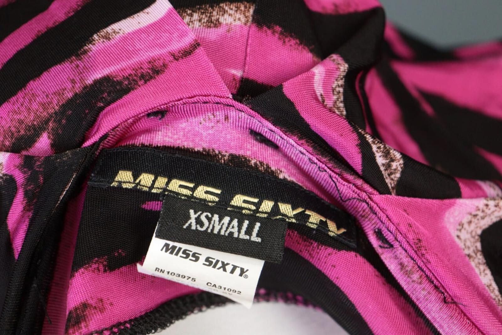 Designer Miss Sixty Multicolor Bodycon Tank A-Line Dress Size XS Size XS / US 0-2 / IT 36-38 - 12 Thumbnail