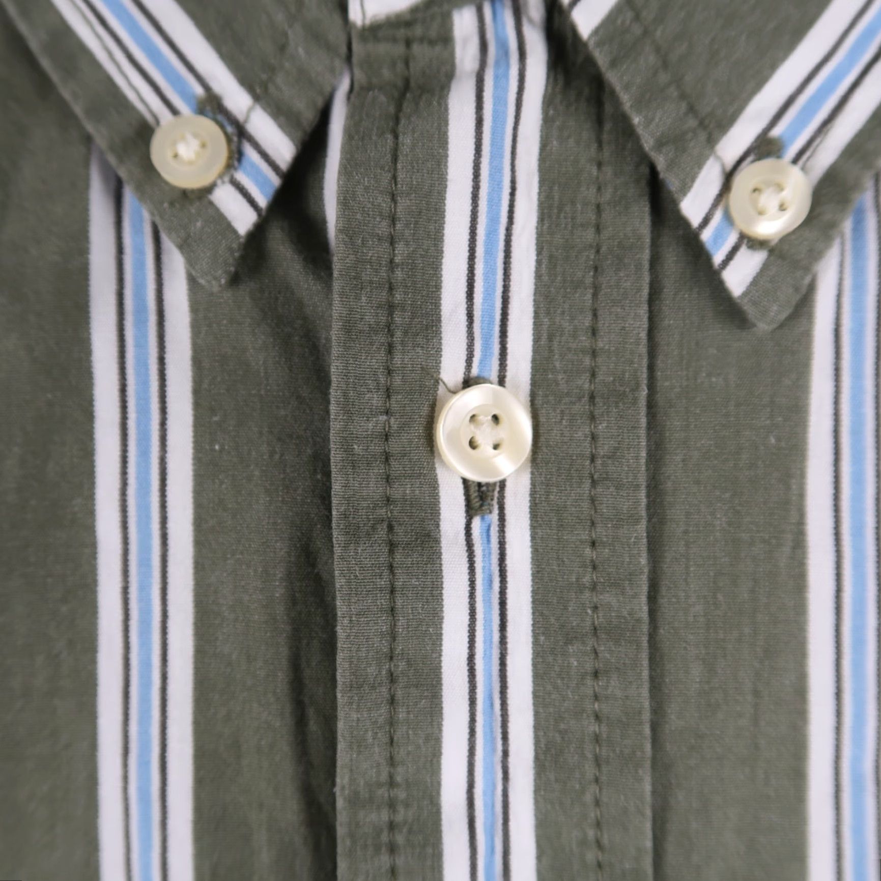 Old Navy VINTAGE Old Navy Shirt Mens XL Olive Green Button-Down Long Sleeve Regular Fit Collared Casual Shirt Size US XL / EU 56 / 4 - 4 Thumbnail