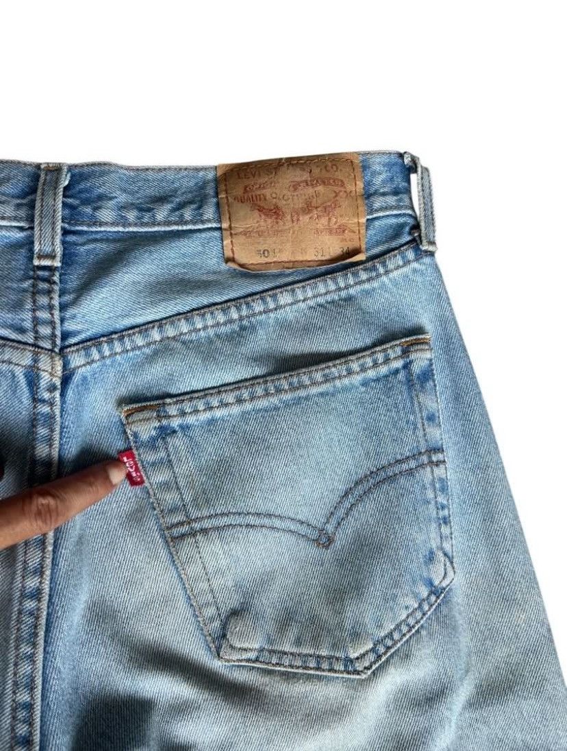 Levi's × Vintage Vintage Distressed Levis 501/ Grunge Rock Style/ patchwork Size US 31 - 6 Thumbnail