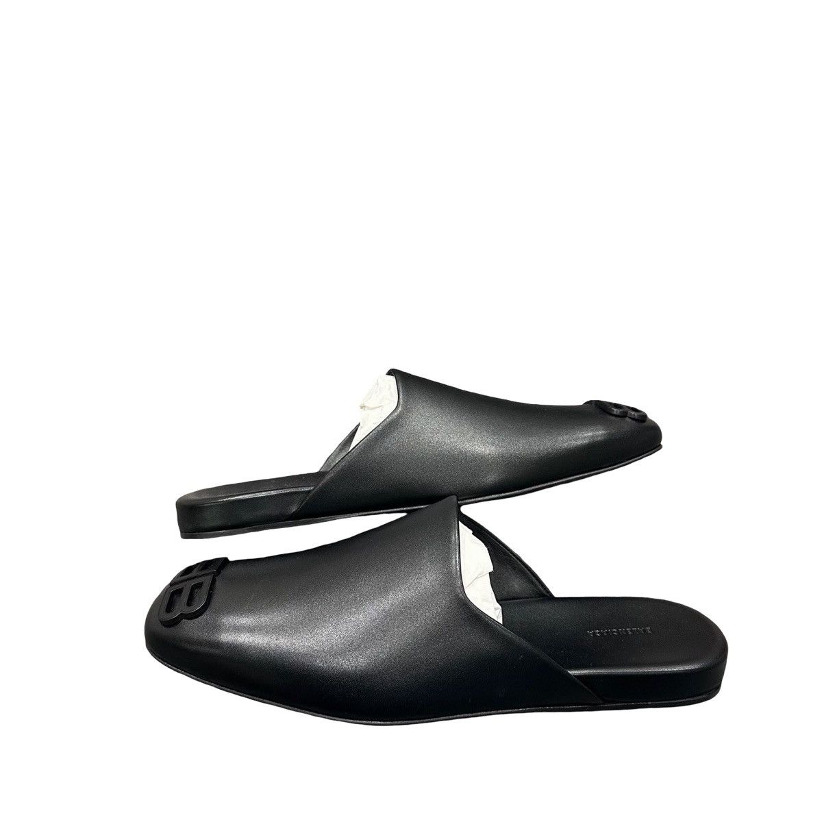 Balenciaga Balenciaga Cosy BB Mules in black leather Size US 8 / EU 41 - 4 Thumbnail