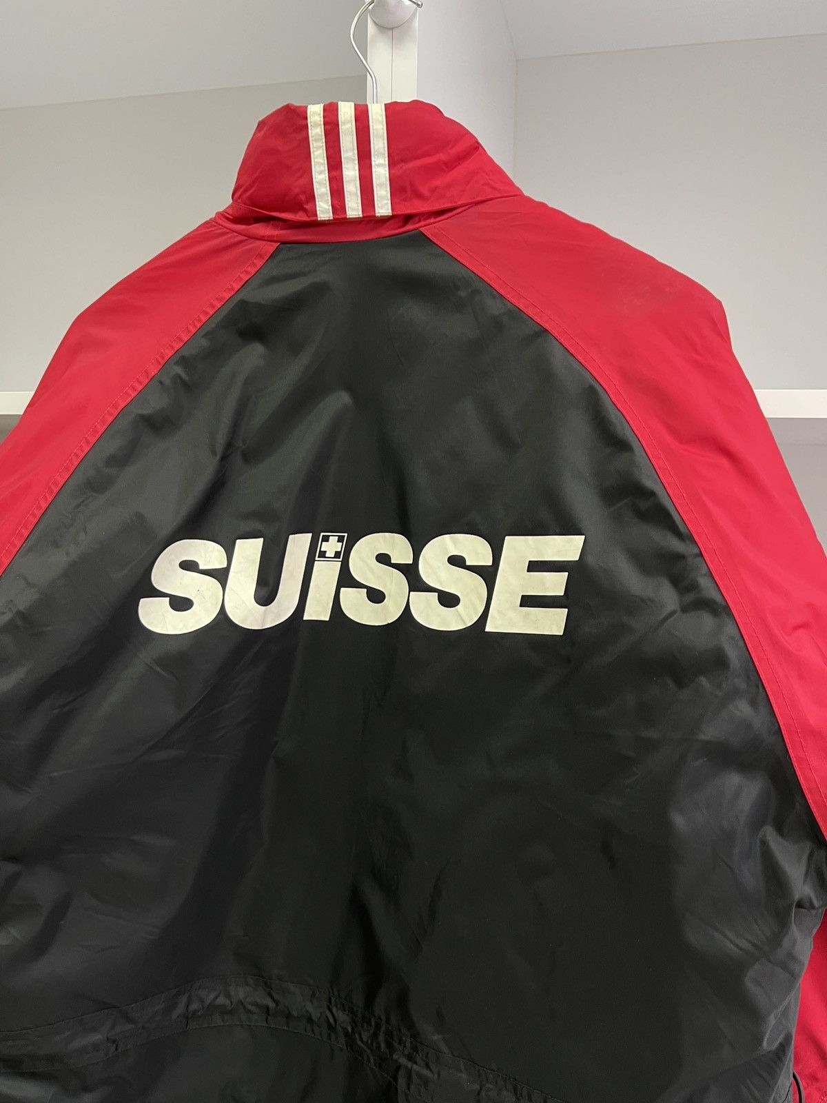 Adidas × Vintage Vintage Adidas Suisse Puffer down coat jacket Size US M / EU 48-50 / 2 - 12 Thumbnail
