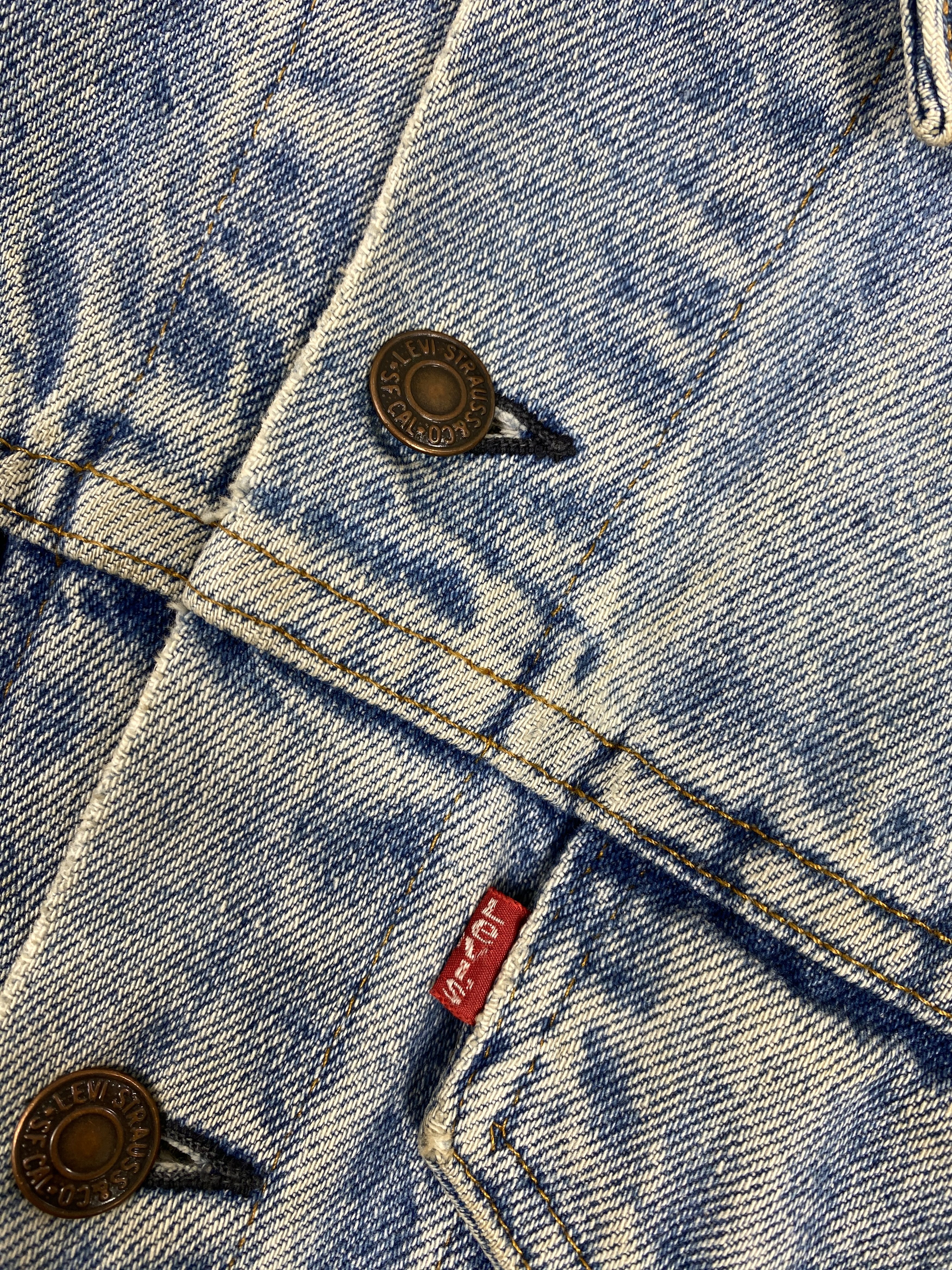 Levi's Vintage Clothing Vintage Levis Distress Faded Jeans Denim Jacket PJ2458 Size US S / EU 44-46 / 1 - 4 Thumbnail