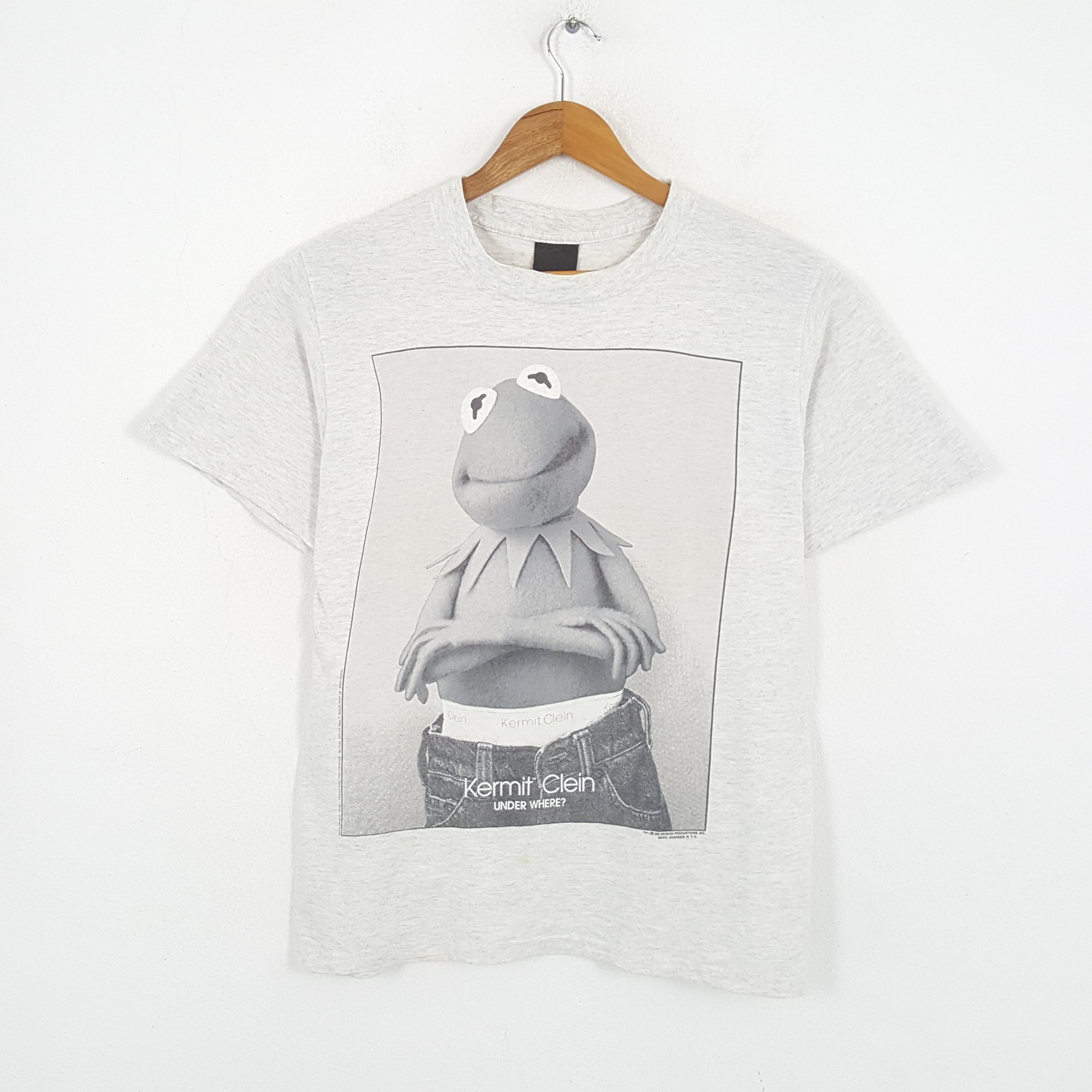 Vintage Vintage KERMIT CLEIN Parody CK Brand Rare T-Shirt Size US L / EU 52-54 / 3 - 1 Thumbnail