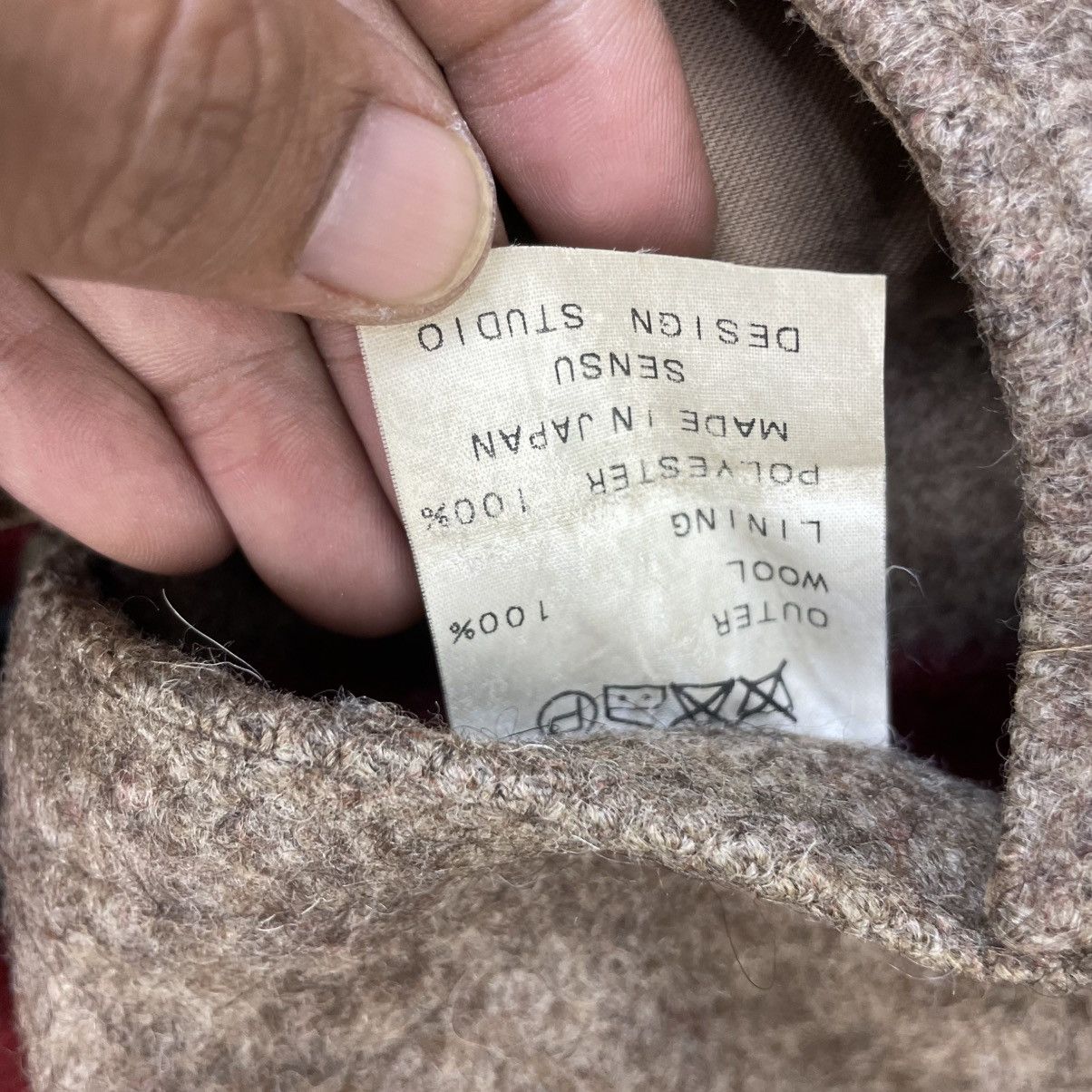 Hudsons Bay 💥Amou Sensu Studio Duffle Toggle Button Wool Hooded Jacket Size US M / EU 48-50 / 2 - 6 Thumbnail