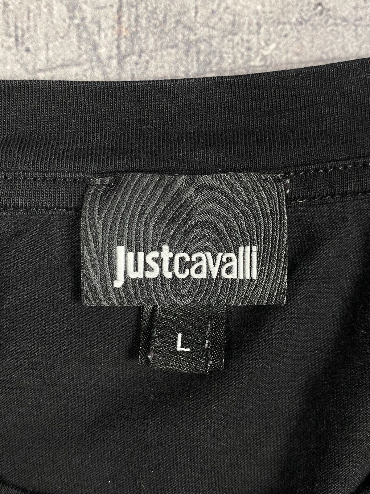 Just Cavalli Just Cavalli Designer Big Logo Tee T Shirt Size US L / EU 52-54 / 3 - 11 Thumbnail