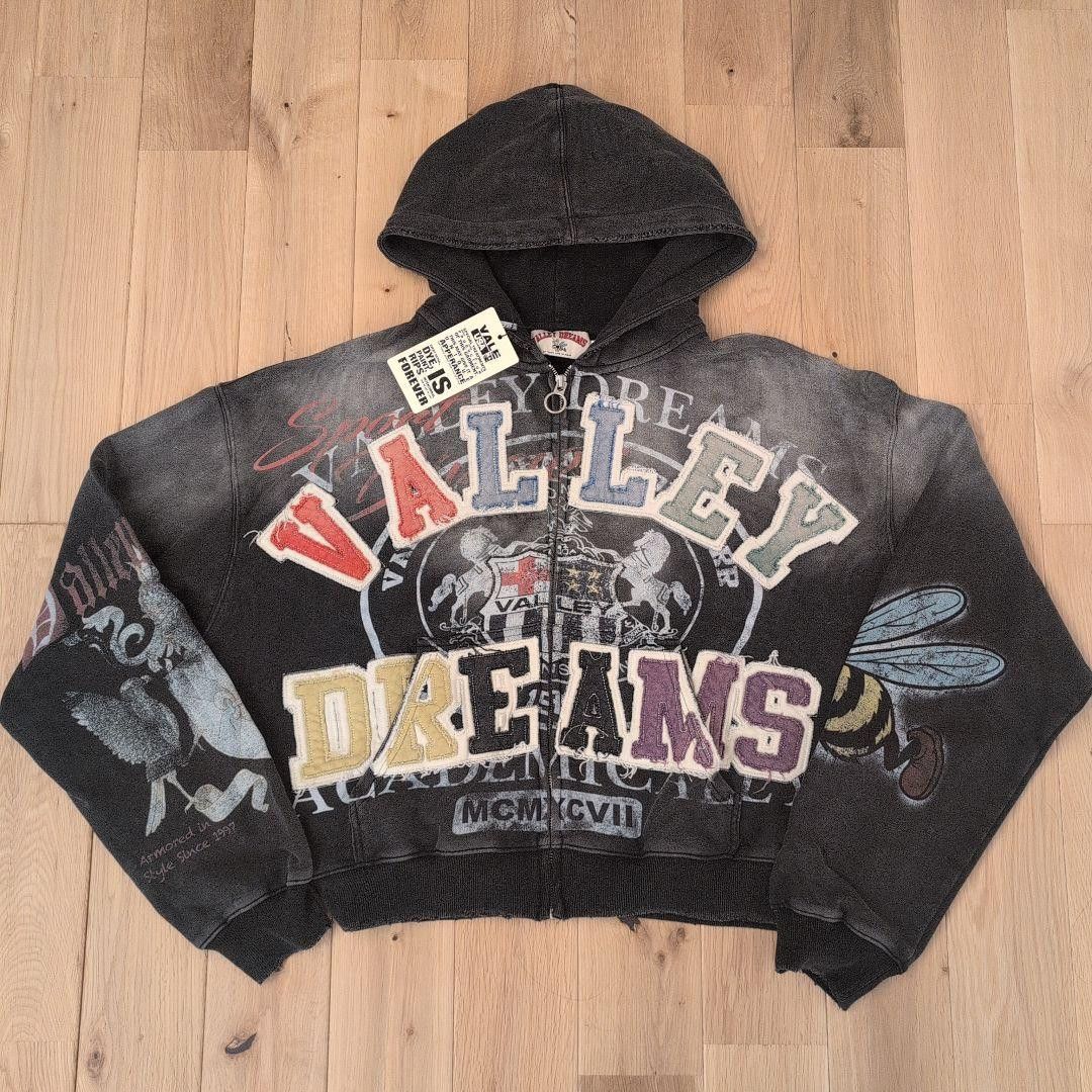 Vale VALE FOREVER “BLASTED ZIP UP” Hoodie – XL (New with Tags) Size US XL / EU 56 / 4 - 6 Thumbnail