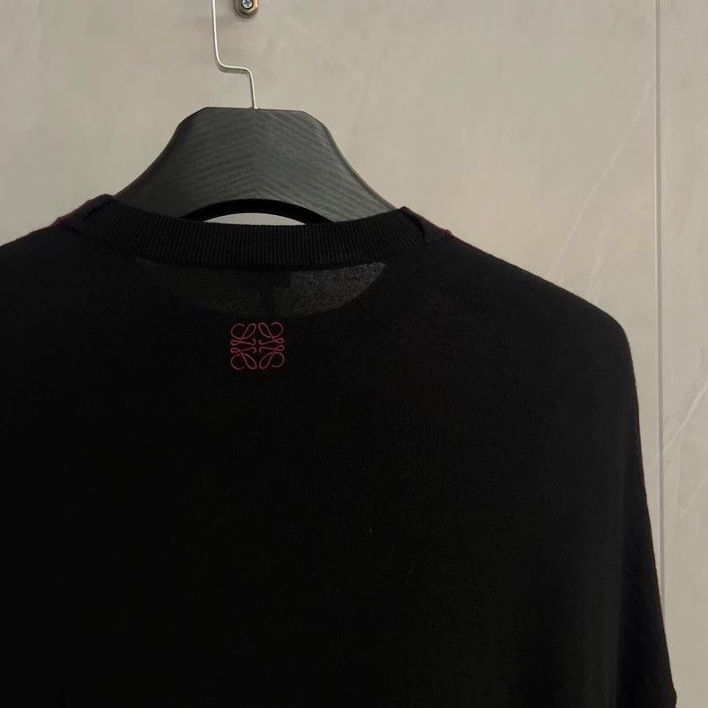 Loewe LOEWE Red embroidered Logo knitted sweater Size M / US 6-8 / IT 42-44 - 2 Thumbnail