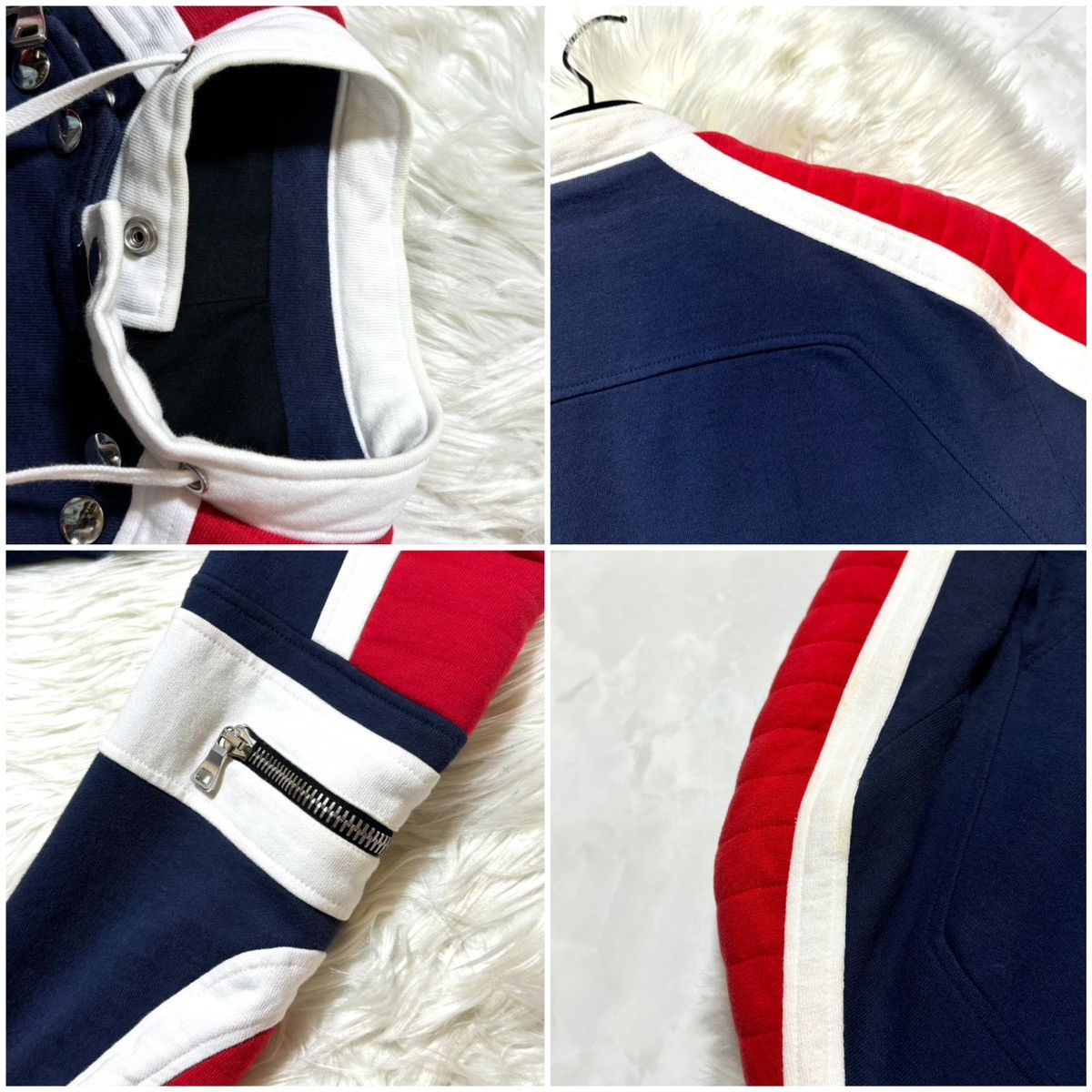 Balmain Collection Model Balmain Homme Multi-Zip Biker Sweat Jacket Size US S / EU 44-46 / 1 - 4 Thumbnail