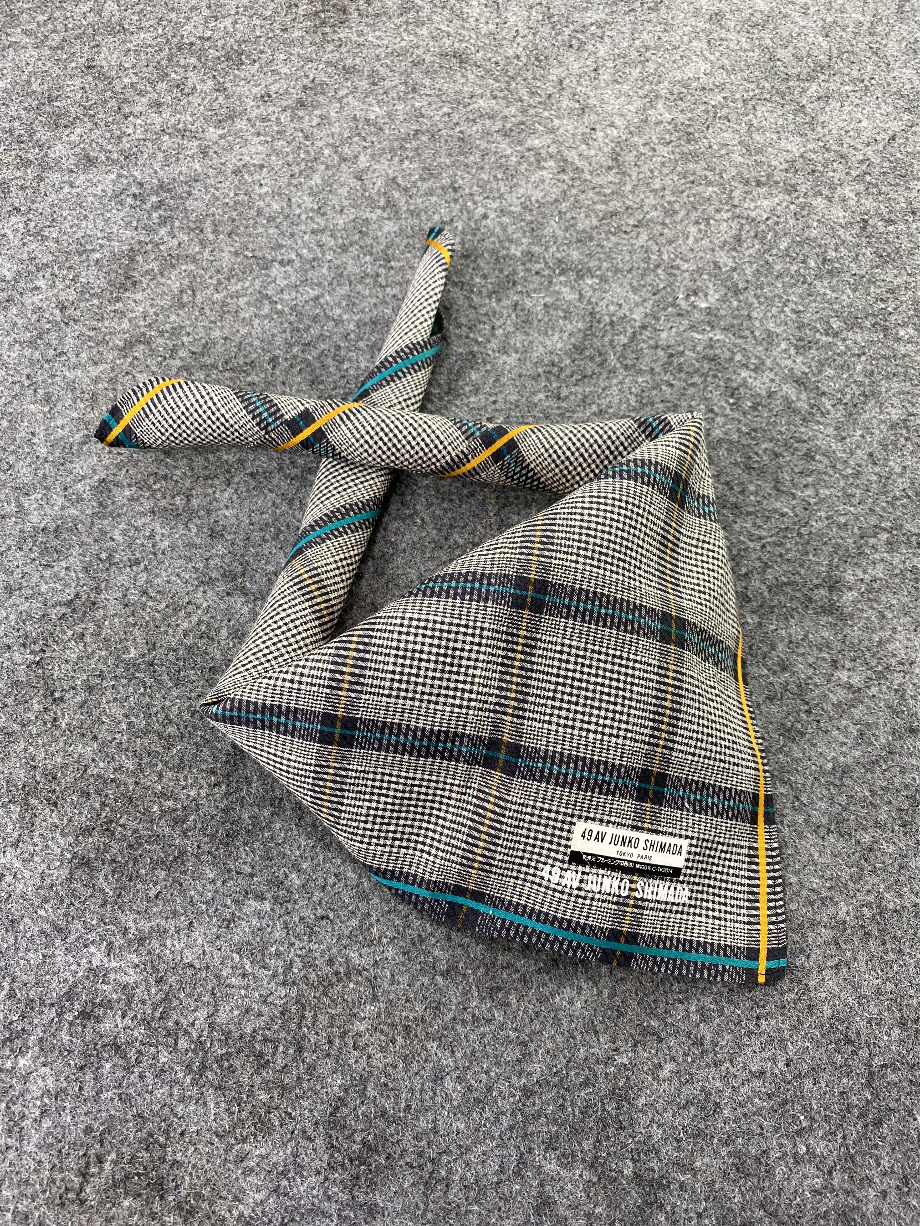 Japanese Brand 49 AV Junko Shimada Handkerchief Neckerchief Bandana-B311 Size ONE SIZE - 1 Thumbnail