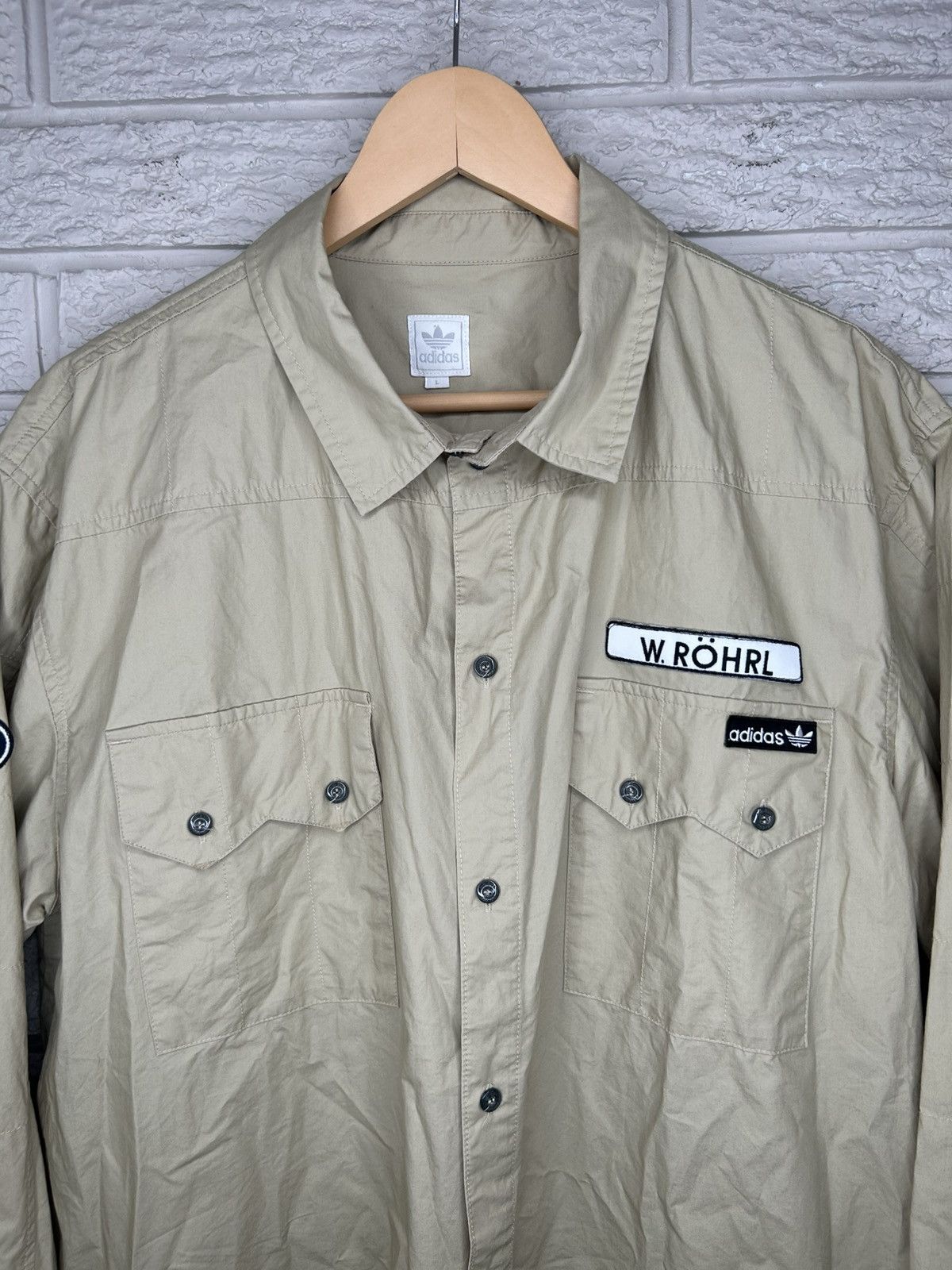 Adidas Vintage Adidas Walter Rohrl Racing Button Up Shirt Size US L / EU 52-54 / 3 - 2 Thumbnail
